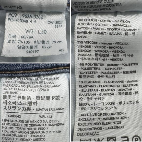 Levis 311 Jeans Women 31x29* Denim Stretch Shaping Skinny Southwestern Normcore - Picture 13 of 14